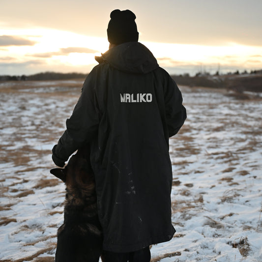 PRE ORDER - Waterproof Dog Walking Sherpa Robe Coat