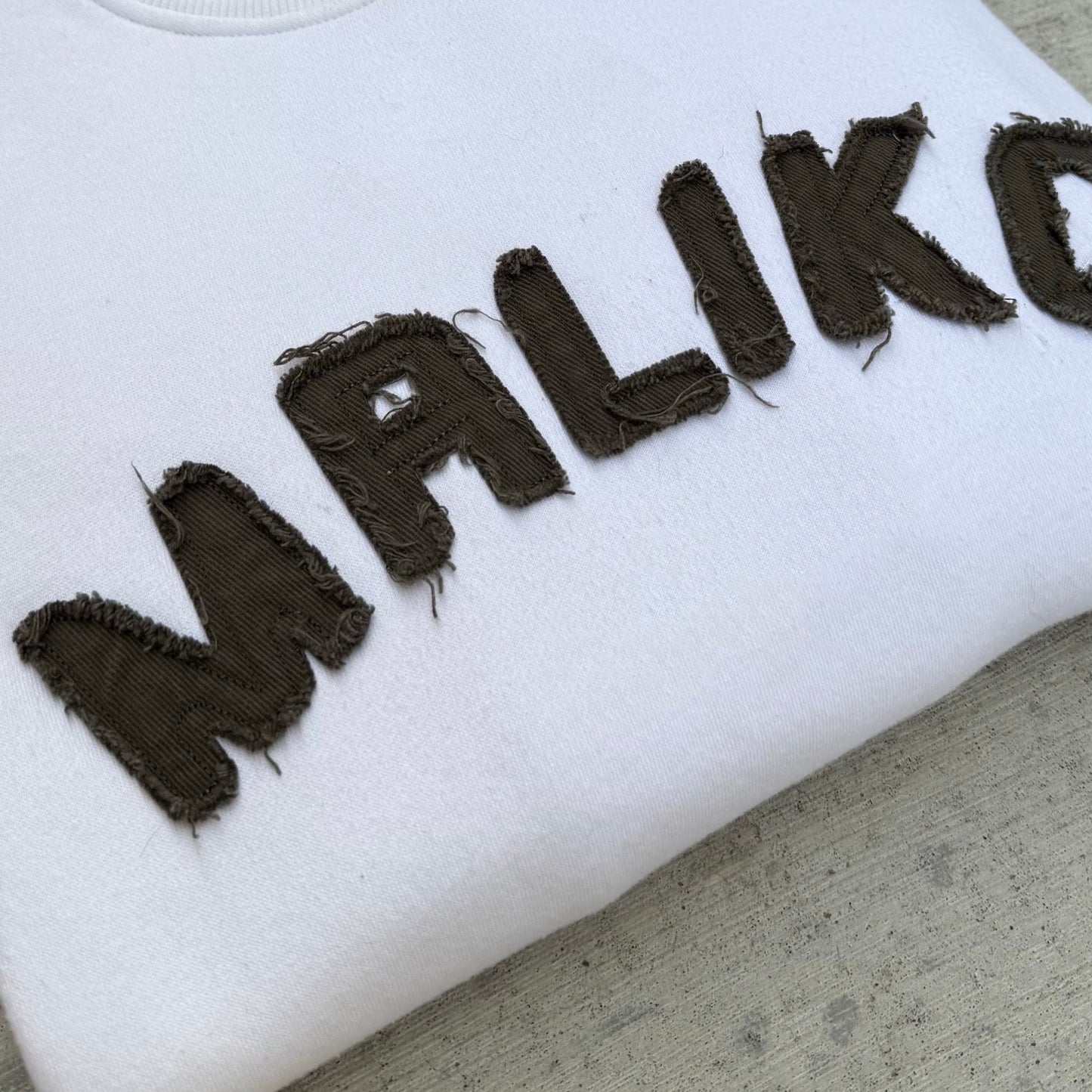 White Summer Crew Neck Sweatshirt
