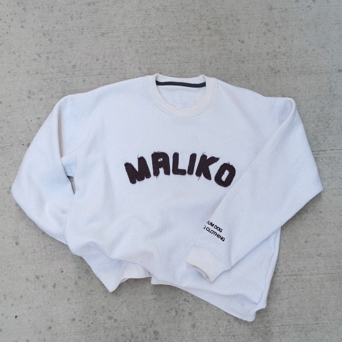 White Summer Crew Neck Sweatshirt