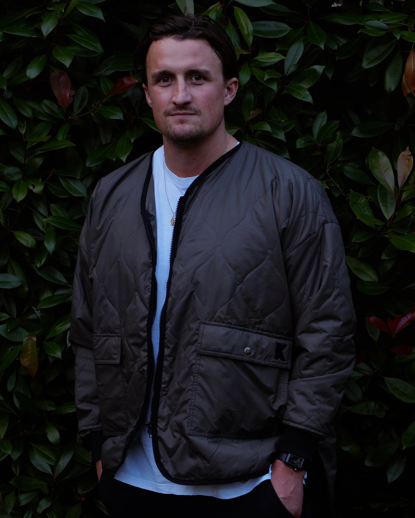 Lightweight Green Quilted Walking Jacket