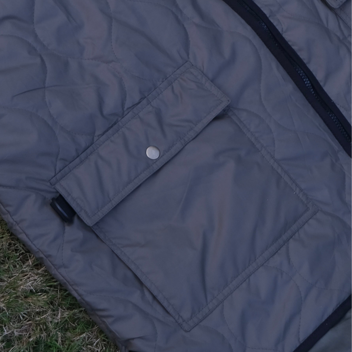 Lightweight Green Quilted Walking Jacket