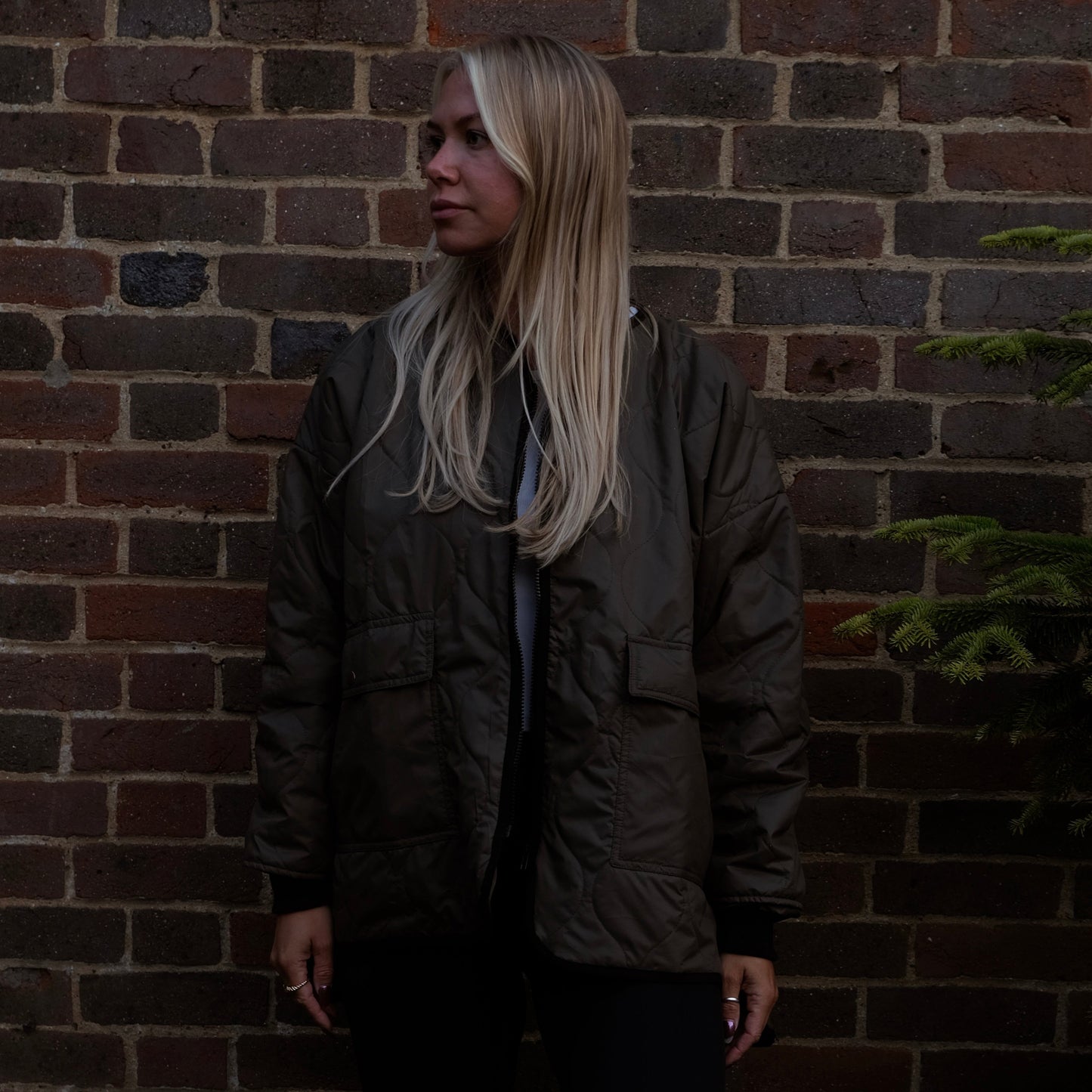 Lightweight Green Quilted Walking Jacket