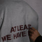 man wearing oversized t shirt