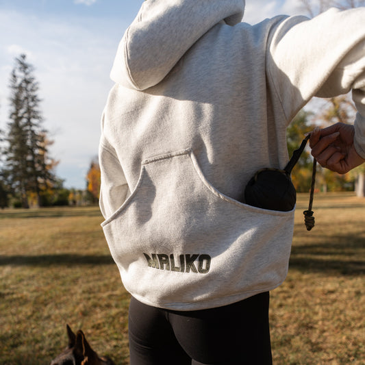 DOG TRAINING HOODY GREY
