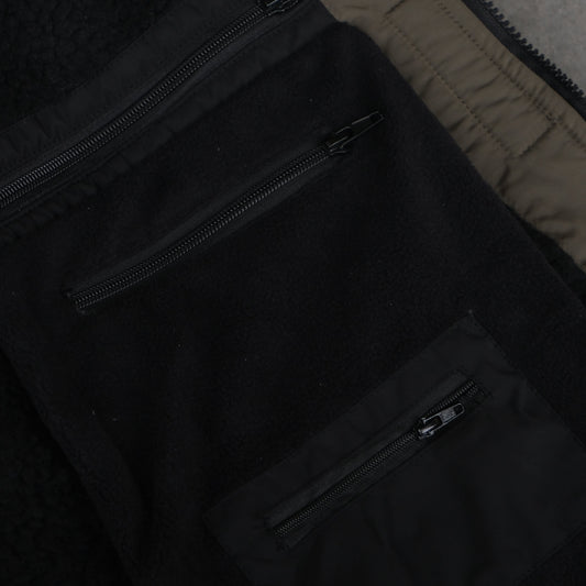 sherpa coat inside pocket