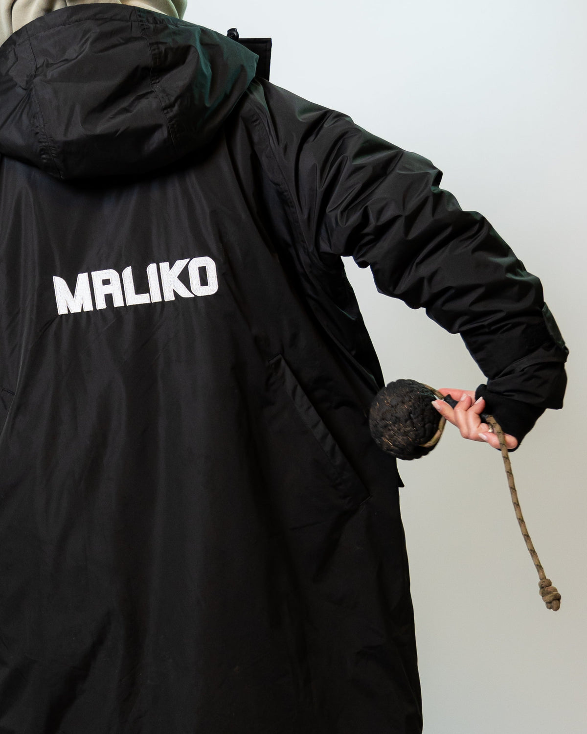 waterproof dog walking jacket with big back pockets